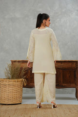 Serena by Madiha Gohar Stitched Summer Suit-Pearl Glow