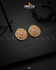 Pebble Earrings Pink - Zeesy Jewellery