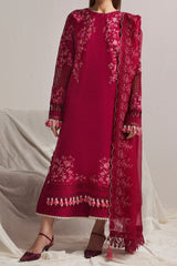 SS Lawn By Hussain Rehar Unstitched 3 Piece Emb Lawn Eid Edit Suit-05-Pelle