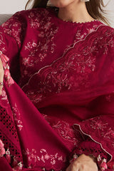 SS Lawn By Hussain Rehar Unstitched 3 Piece Emb Lawn Eid Edit Suit-05-Pelle