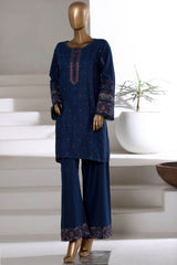 Vybe By Sada Bahar Stitched Co Ords Premium Winter Fabric Suit-MEK-253-Blue