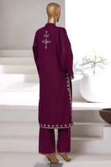 Vybe By Sada Bahar Stitched Co Ords Premium Winter Fabric Suit-MEK-251-Purple