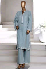 Vybe By Sada Bahar Stitched Co Ords Premium Winter Fabric Suit-MEK-251-SKY