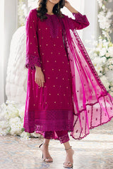 Eid Drop 2 By Azure Unstitched 3 Piece Ensembles Festive Jacquard Lawn Suit-63-Petunia Plum