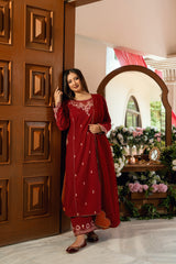 Baat Pakki Omal by Komal Stitched 3 Piece Dobby Suit-Afreen