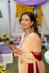 Mehndi Lagai Omal By Komal Stitched 3 Piece Wedding Formals Collection'2025-Jahan