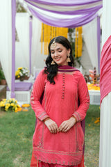 Mehndi Lagai Omal By Komal Stitched 3 Piece Wedding Formals Suit-Dilruba