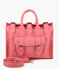 RTW Creation - Rose pink satchel bag