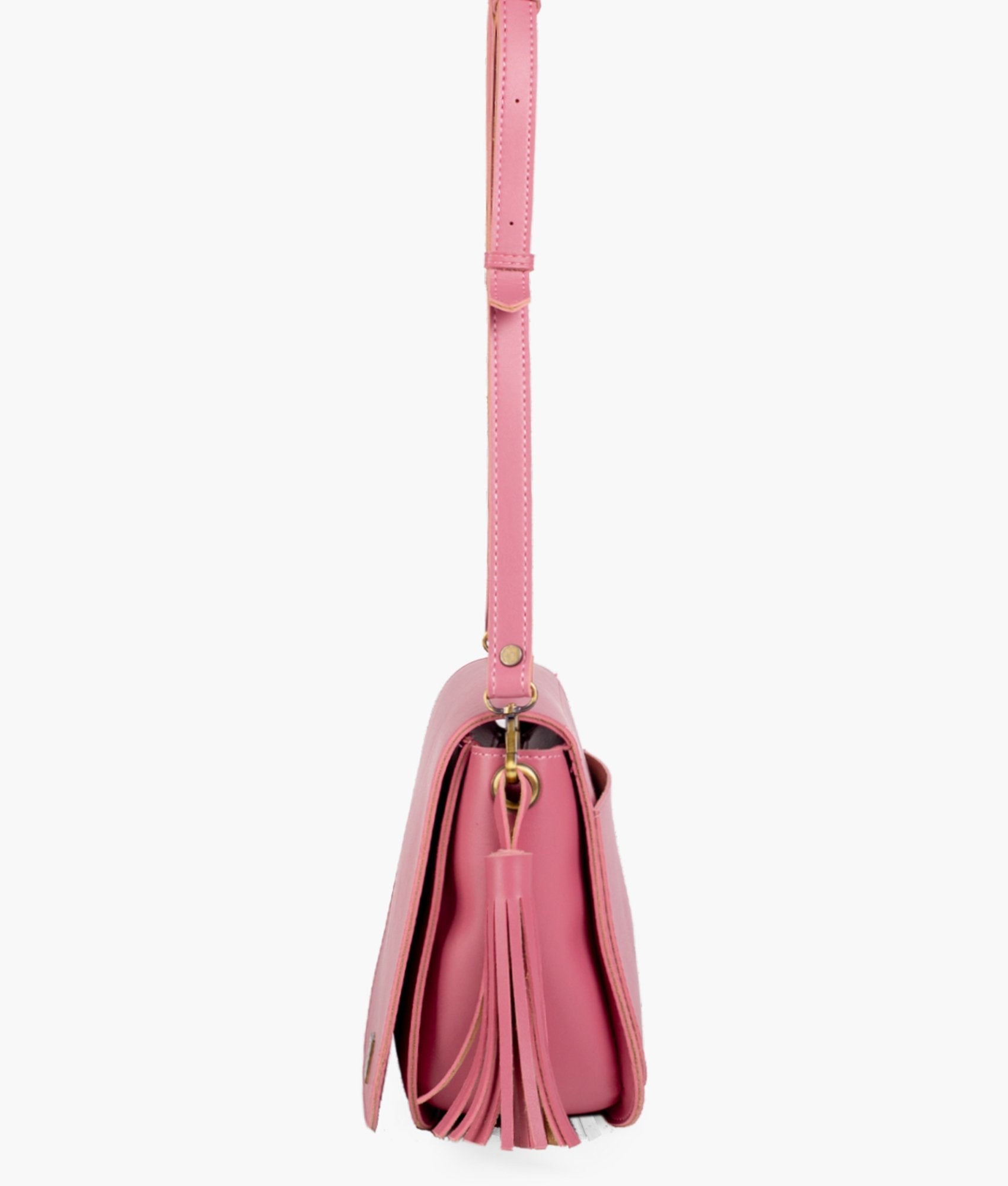 RTW Creation - Pink foldover saddle bag