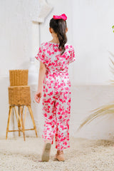 Sprinkles Stitched 1 Piece Summer Jumpsuit Kids Collection'2025-Pink Petals Jumpsuit