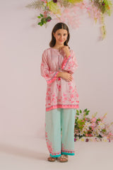 Sprinkles Stitched 2 Piece Summer Co Ord Sets Kids Collection'2025-Pink Petals- 2pcs