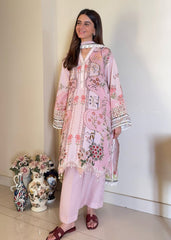 Sardinia Unstitched 3 Piece Lawn Collection-Pink Punch - Suha Ansari