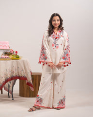 Sprinkles Stitched 2 Piece Kids Khaddar Collection-Pink Whisper