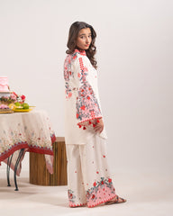 Sprinkles Stitched 2 Piece Kids Khaddar Collection-Pink Whisper
