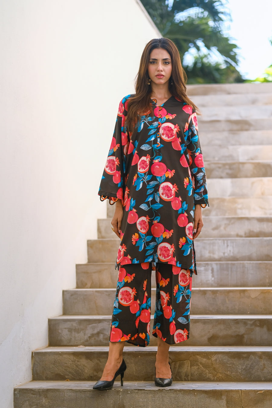 Sprinkles Stitched 2 Piece Summer Luxury Lawn Women Collection'2025-Pomo - 2-Piece Luxury Lawn Set