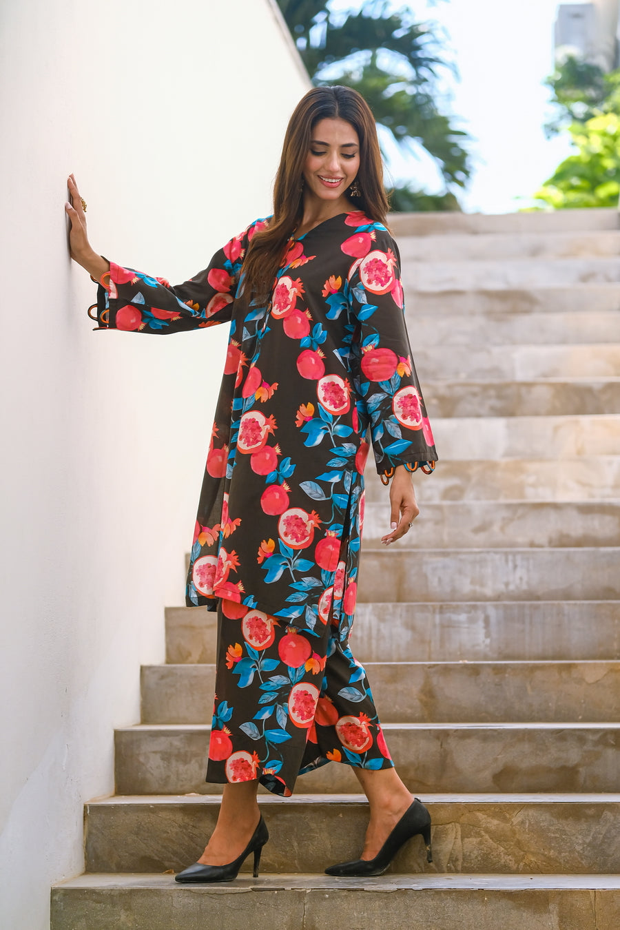 Sprinkles Stitched 2 Piece Summer Luxury Lawn Women Collection'2025-Pomo - 2-Piece Luxury Lawn Set