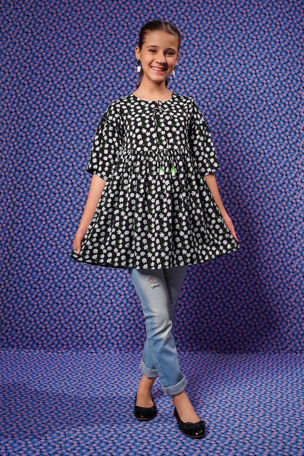 Shop the Printed Georgette Top online. Lightweight, stylish, and perfect for any occasion