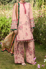SS Lawn By Hussain Rehar Unstitched 3 Piece Emb Lawn Suit-Pune