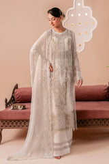 Dastak by Ramsha Unstitched 3 Piece Permium Chiffon Vol-03 Suit-Q-302