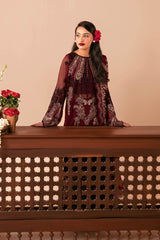 Dastak by Ramsha Unstitched 3 Piece Permium Chiffon Vol-03 Suit-Q-303