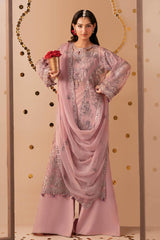 Dastak by Ramsha Unstitched 3 Piece Permium Chiffon Vol-03 Suit-Q-305