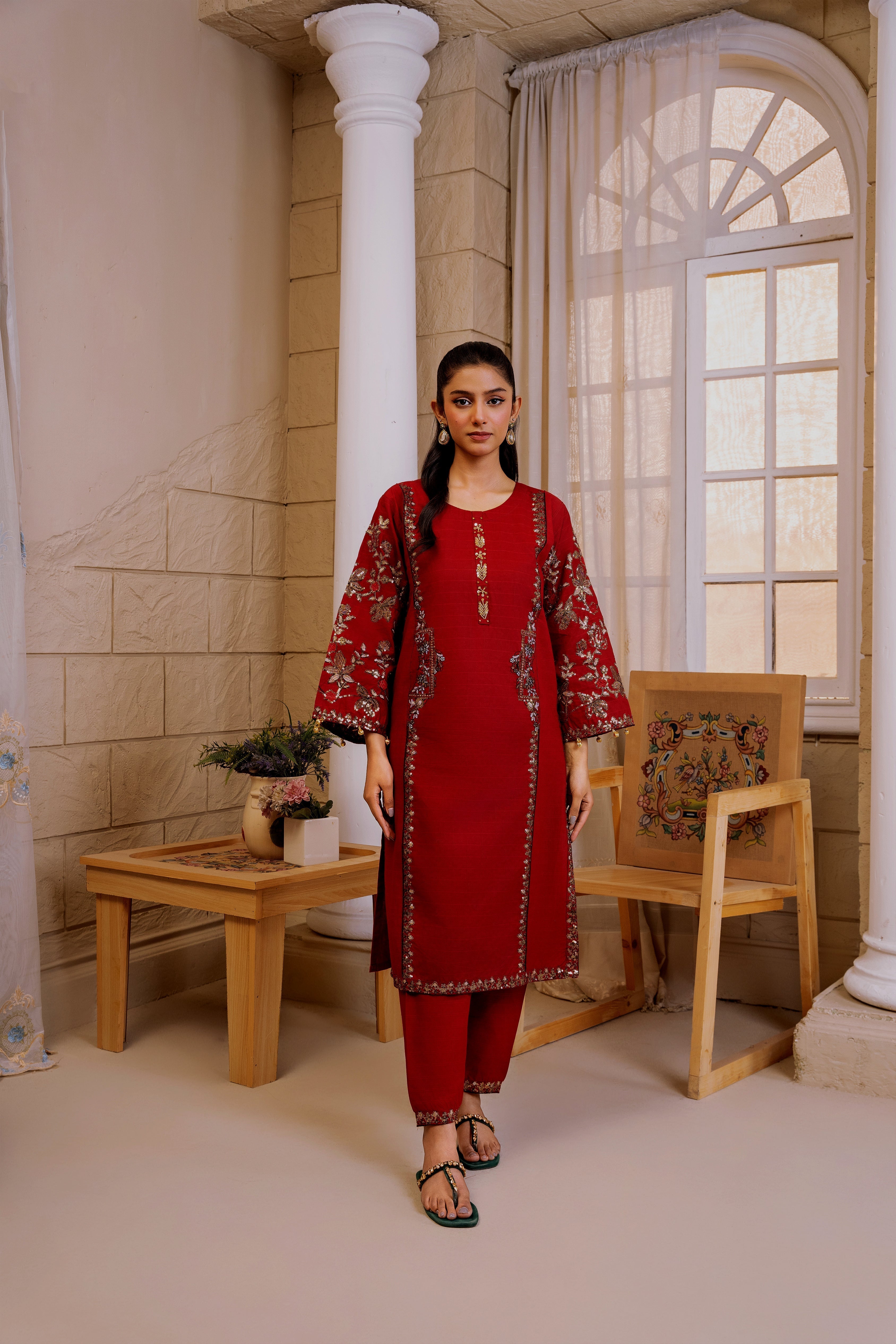 Flutterby Stitched 2 Piece Summer Collection-Pocket M