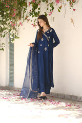 Sprinkles Stitched 3 Piece Formals Luxury Festive Women Collection'2025-Midnight Glam 3pcs- Embroidered
