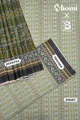 Bin Saeed 3 Piece Unstitched Printed Lawn Edition'01 Suit-RDL-06-Pista