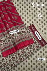 Bin Saeed 3 Piece Unstitched Printed Lawn Edition'01 Suit-RDL-07-Skin
