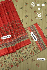 Bin Saeed 3 Piece Unstitched Printed Lawn Edition'01 Suit-RDL-30-Pista