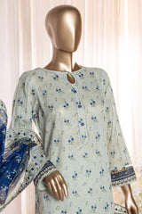 Rimjhim By HZ Unstitched 3 Piece Digital Printed Lawn Suit-REC-123