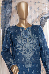 Rimjhim By HZ Unstitched 3 Piece Digital Printed Lawn Suit-REC-131