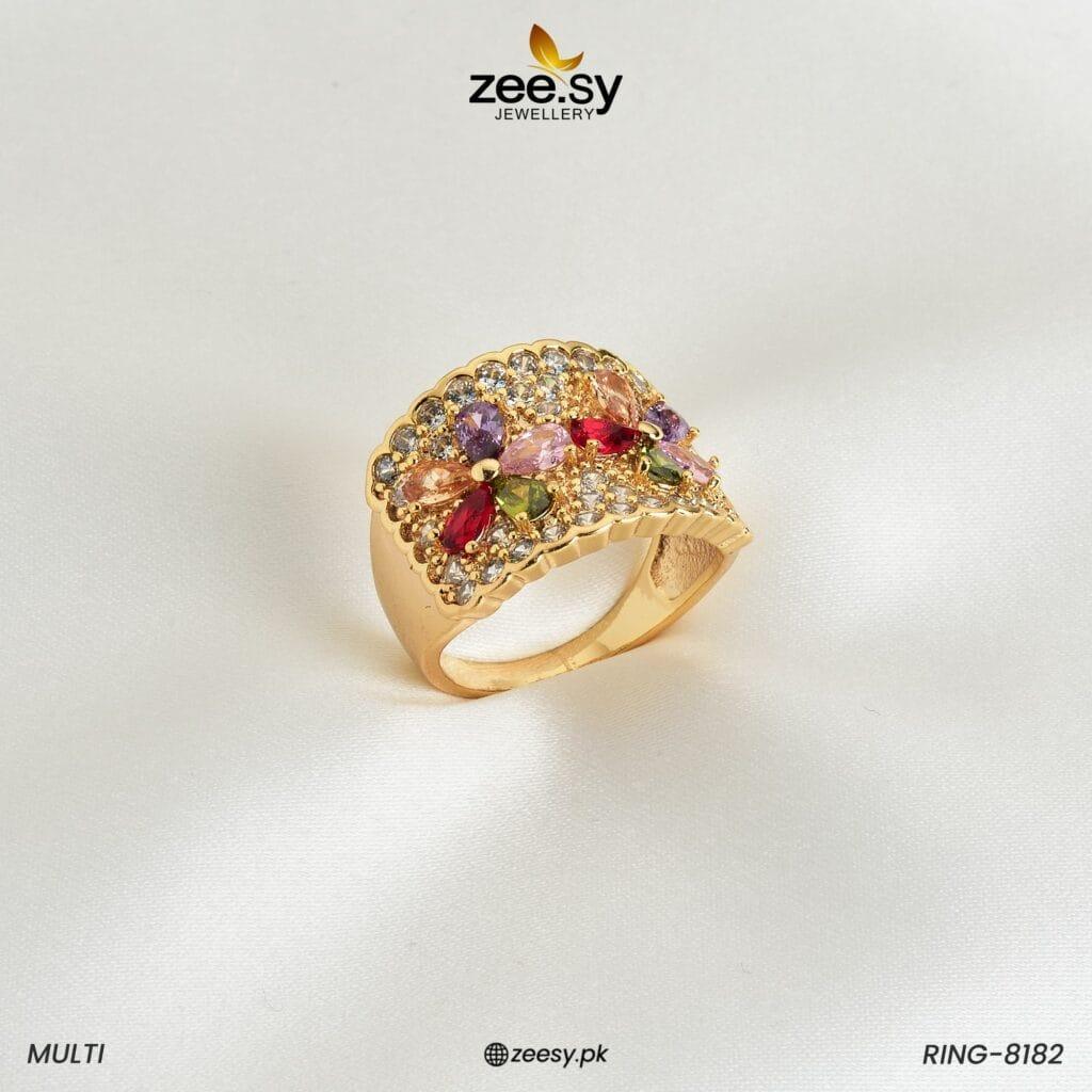 RING-8182 Multi - Zeesy Jewellery