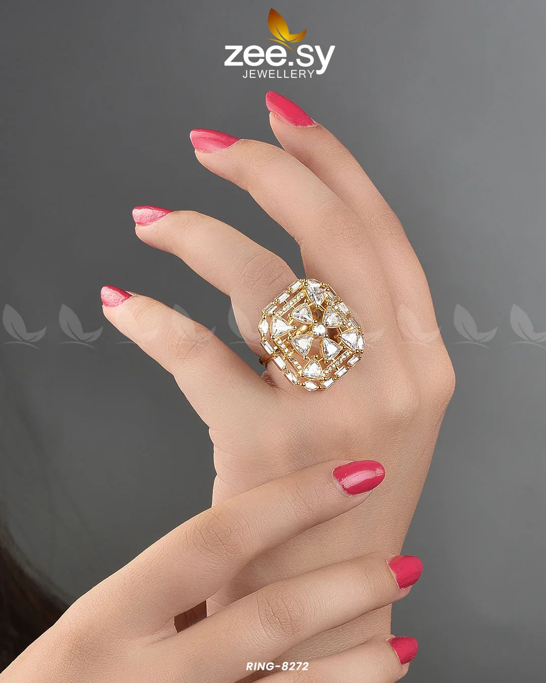 Cubic Ring-8272 - Zeesy Jewellery
