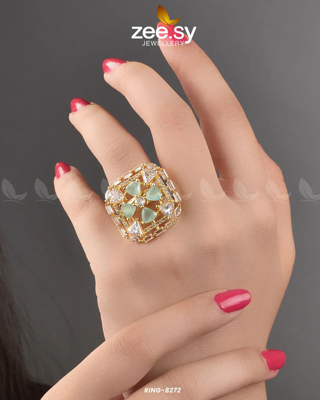 Cubic Ring-8272 - Zeesy Jewellery