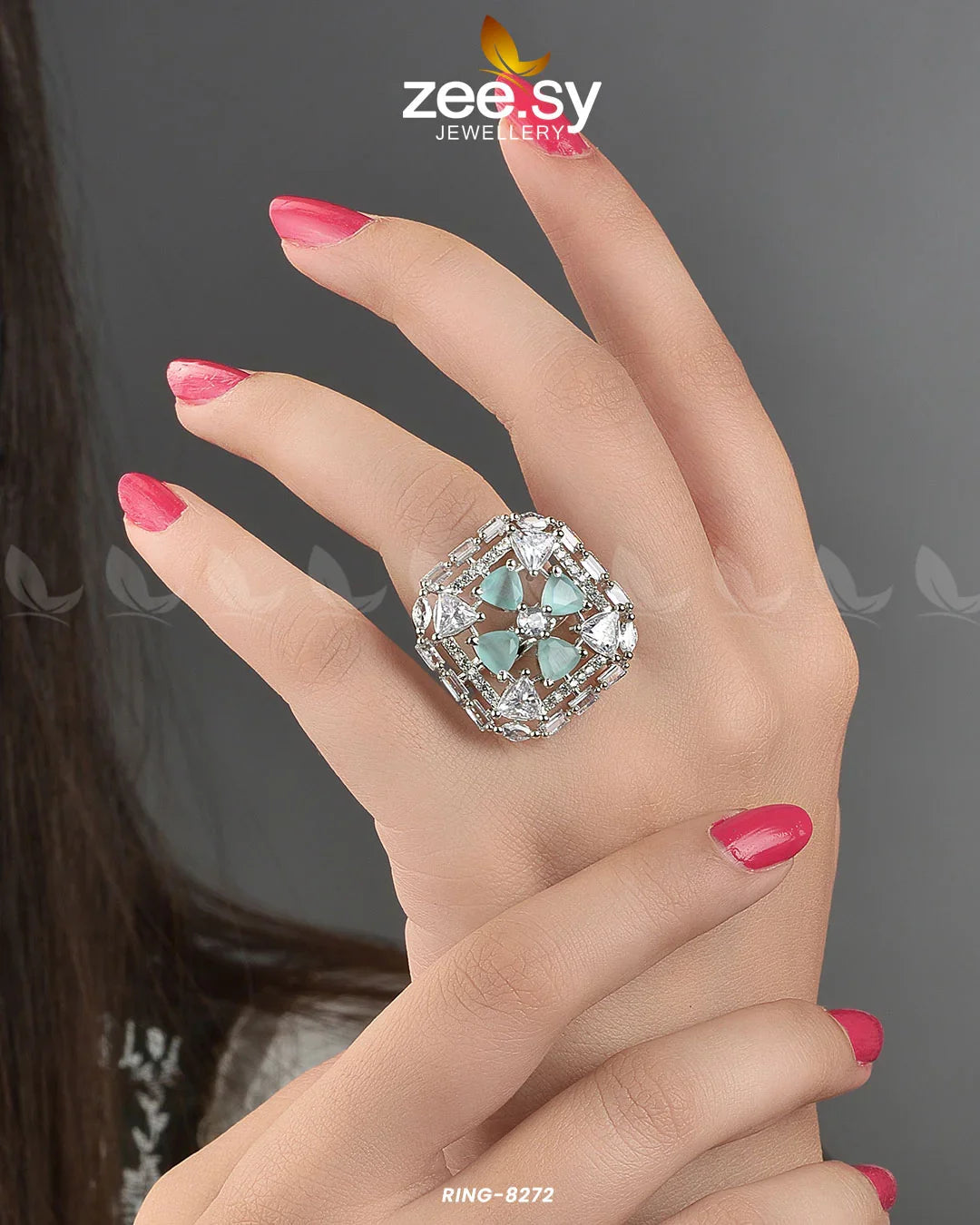 Cubic Ring-8272 - Zeesy Jewellery