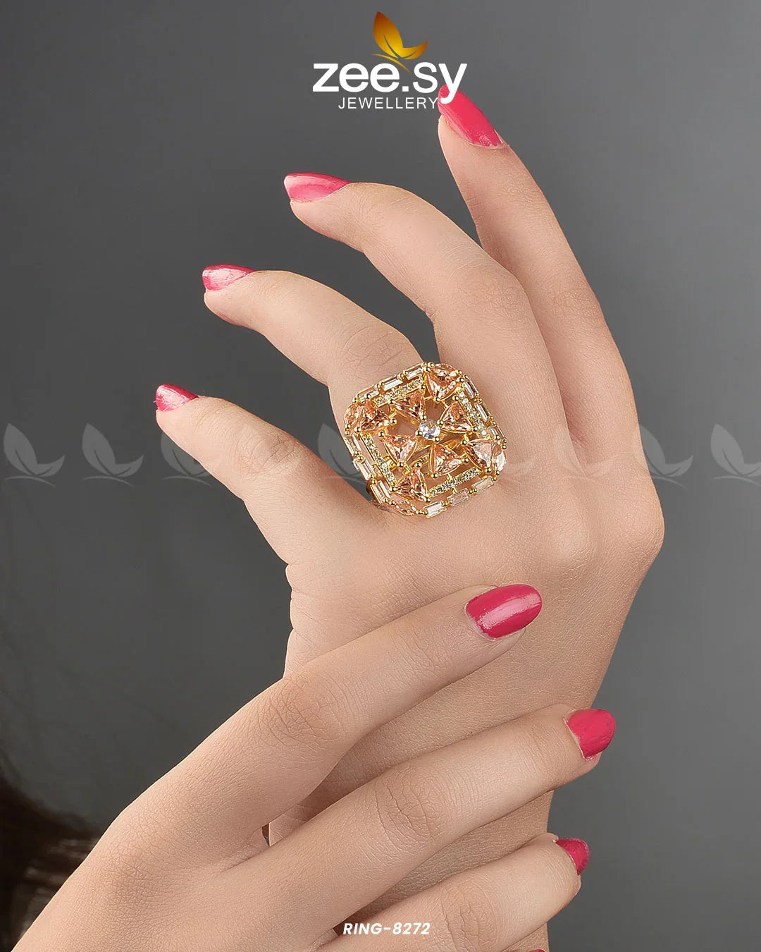 Cubic Ring-8272 - Zeesy Jewellery