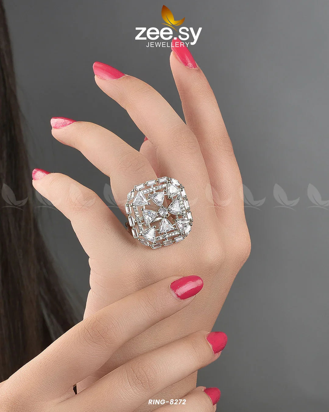 Cubic Ring-8272 - Zeesy Jewellery