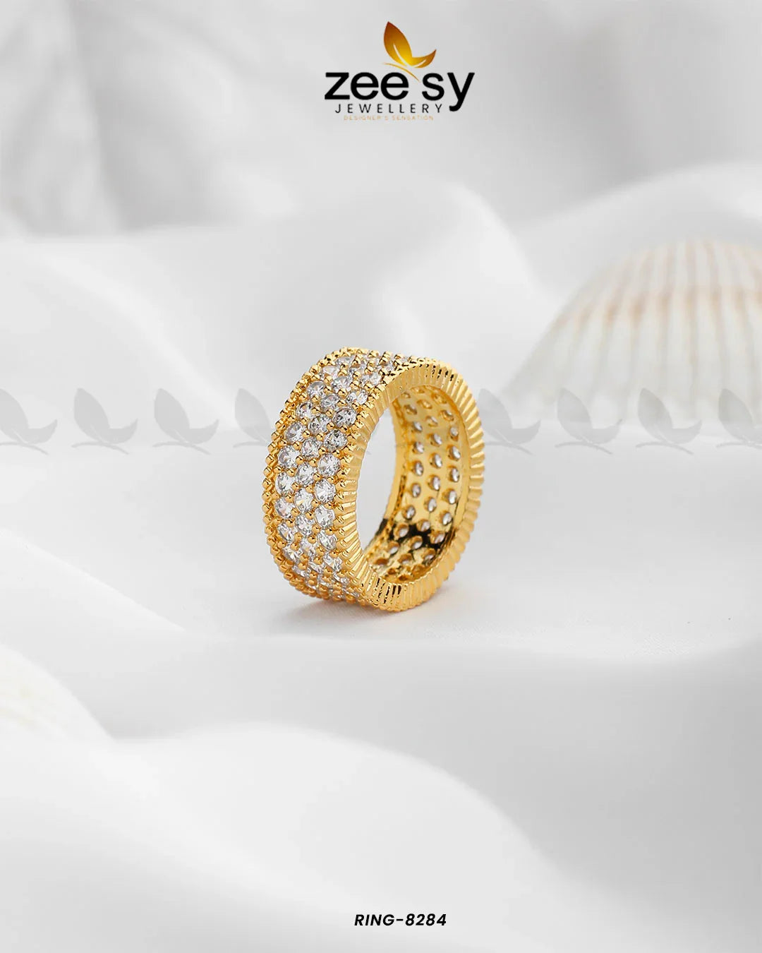 RING-8284 Golden - Zeesy Jewellery