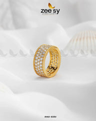 RING-8284 Golden - Zeesy Jewellery