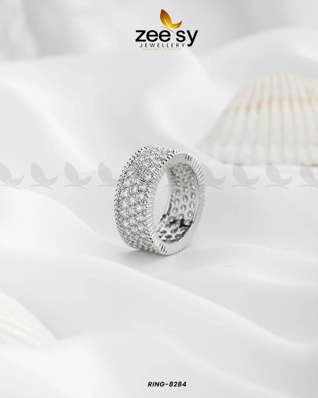 RING-8284 Silver - Zeesy Jewellery
