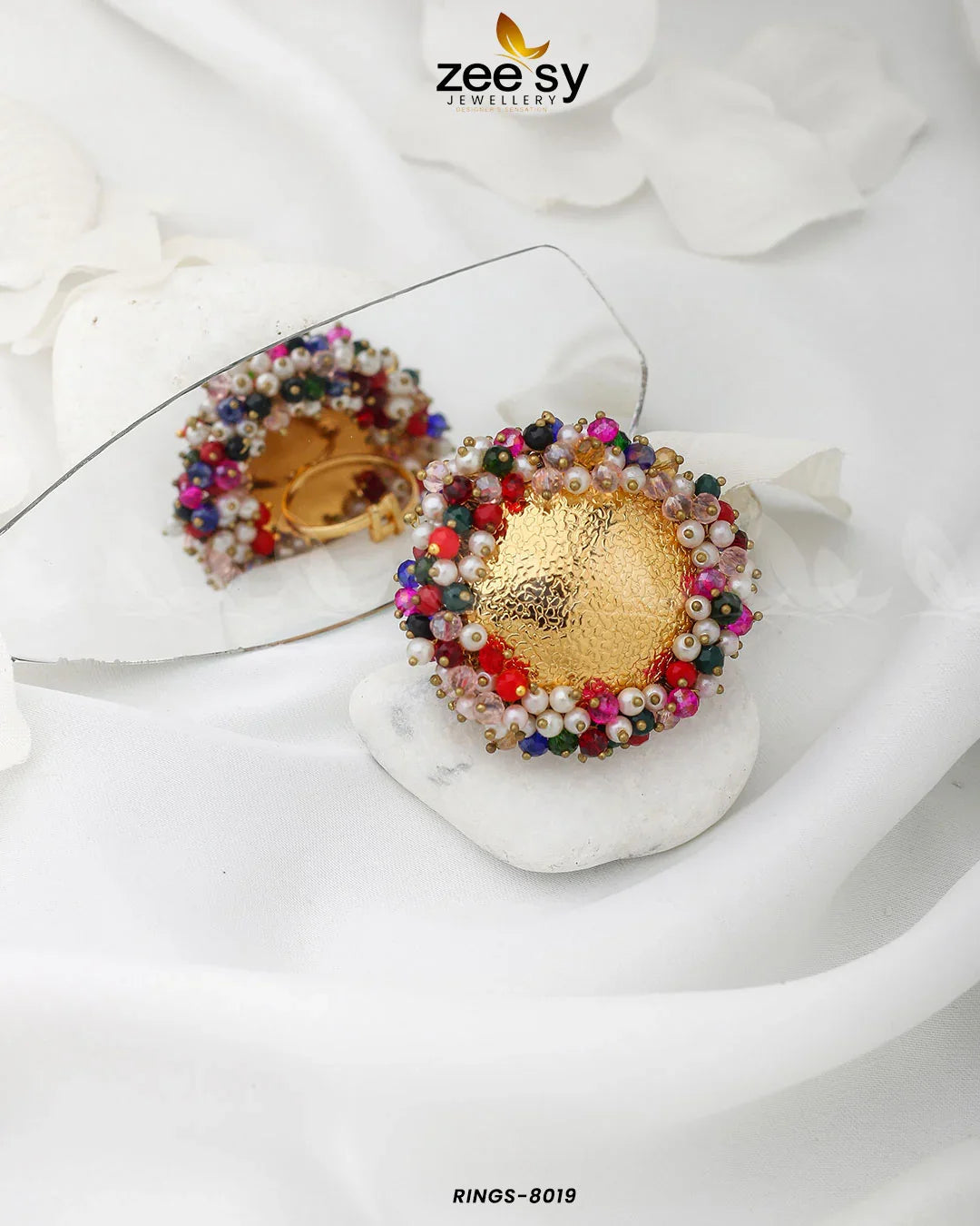 Rings-8019 Multi - Zeesy Jewellery
