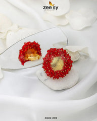Rings-8019 Red - Zeesy Jewellery