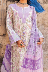 Taneez by Roheenaz Unstitched 3 Piece Block Printed Lawn Suit-RNB-02-B-Kiana
