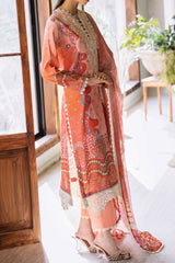 Flora by Rohenaz Unstitched 3 Piece Printed Lawn Suit-RNP-04-B