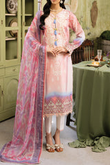 Flora by Rohenaz Unstitched 3 Piece Printed Lawn Suit-RNP-01-A