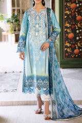 Flora by Rohenaz Unstitched 3 Piece Printed Lawn Suit-RNP-01-B