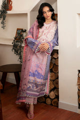 Selene By Roheenaz Unstitched 3 Piece Printed Cambric Fall Suit-RNP-02-A-Sofia