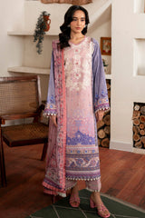Selene By Roheenaz Unstitched 3 Piece Printed Cambric Fall Suit-RNP-02-A-Sofia