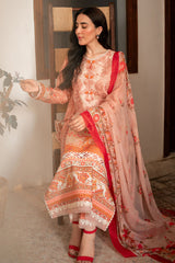 Selene By Roheenaz Unstitched 3 Piece Printed Cambric Fall Suit-RNP-02-B-Ezra